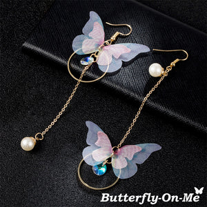 Pink - Butterfly-On-Me Earrings