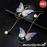 TTC: Pink - Butterfly-On-Me Earrings
