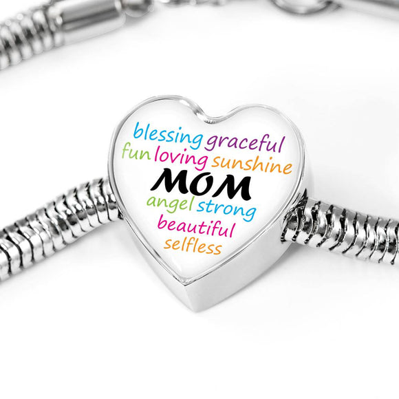 Bullet Journal Mom - Heart Charm Bracelet