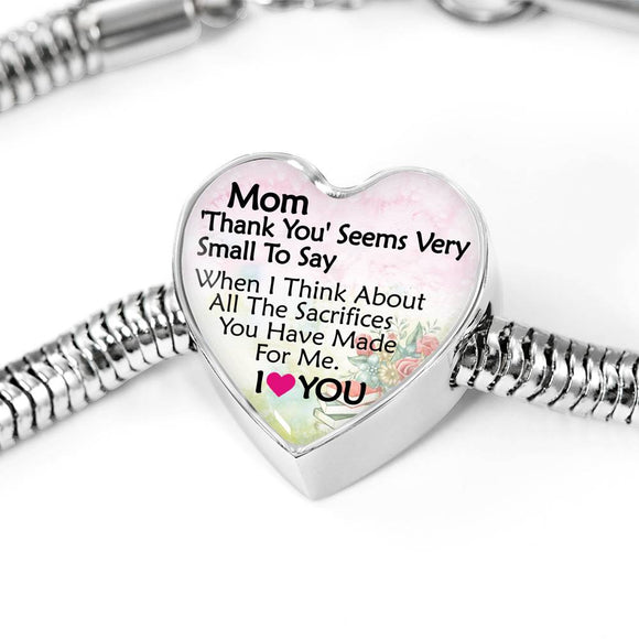 SP: Sacrifice Of Mom - Heart Charm Bracelet